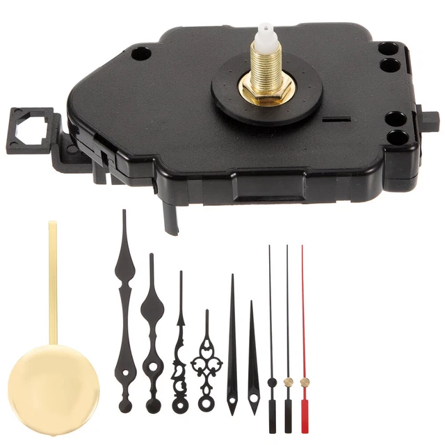 SILENT CLOCK MECHANISM Quartz Pendulum Movement DIY Repair Parts ...