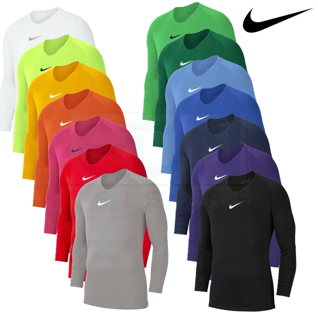 JUNIOR NIKE SHIRT Long Sleeve Base Layer Boys Girls First T Top Kids Football 15.95 PicClick UK