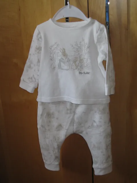 Mothercare Peter Rabbit 9-12 Months 2 Piece Pyjama SET Top Bottoms Leggings Boy