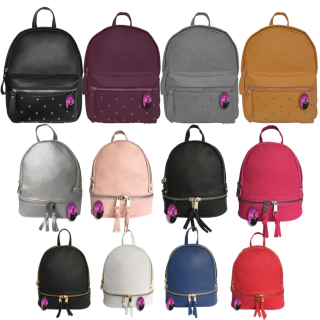 Mini Backpack Girls Ladies Women School Handbag Small Rucksack Bag Work College