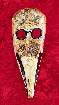 Mask Doctor of The Plague Miniature - White - Tarot - Carnival from Venice 1027 3