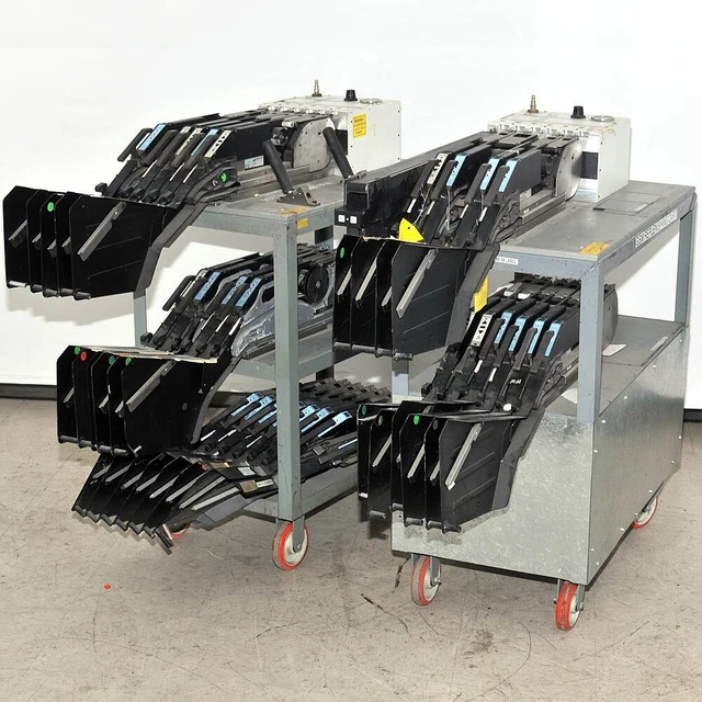 (Lot 2) Hover-Davis MPUP01-6B Universal Pick&Place Feeder Adjustment Carts AS-IS