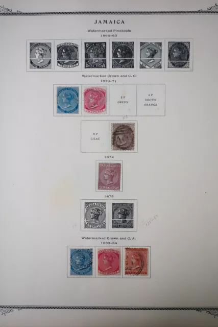 Jamaica 1800's to 1970's Stamp Collection