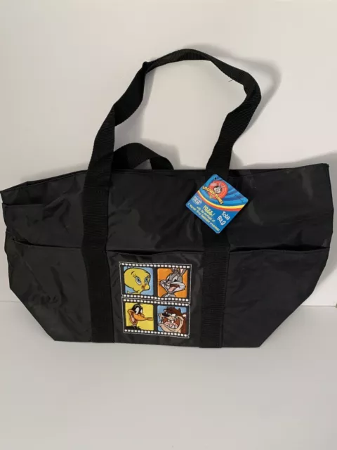 NEW Hallmark WARNER BROS LOONEY TUNES Vinyl Tote Bag, Taz Daffy Tweety Bugs