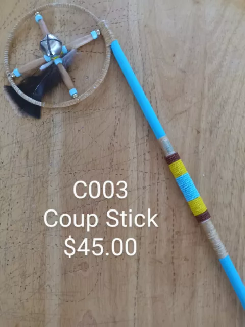 Native American COUP Stick by Robert Crying Red Bear