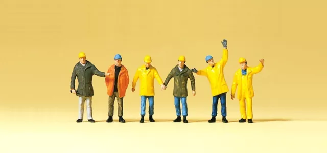 Preiser 75030 Spur TT Figuren - Arbeiter in Schutzkleidung #NEU in OVP#