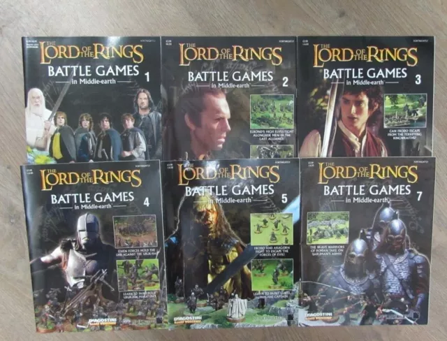 6 Lord Of The Rings Battle Games In Middle-Earth Books * £3.25 Uk Post *