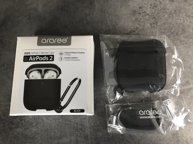 ARAREE PROTECTION SILICONE noire AIRPODS 2 Silicone Case Black neuf