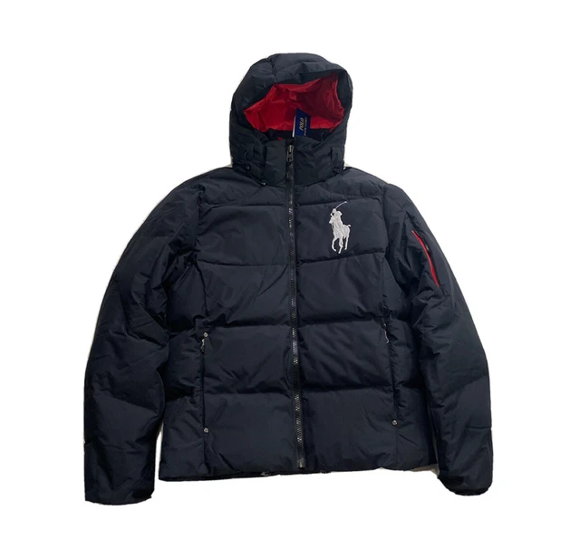 Polo Ralph Lauren Tyrol Big Pony Down Fill Puffer Jacket Black NWT Men’s S