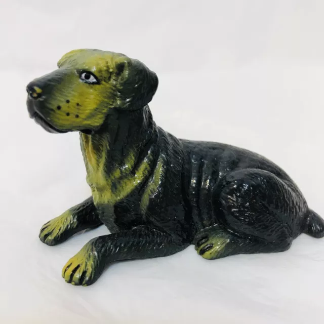 Vintage New-Ray Soft Rubber Rottweiler Dog Toy Figure 2" Tall