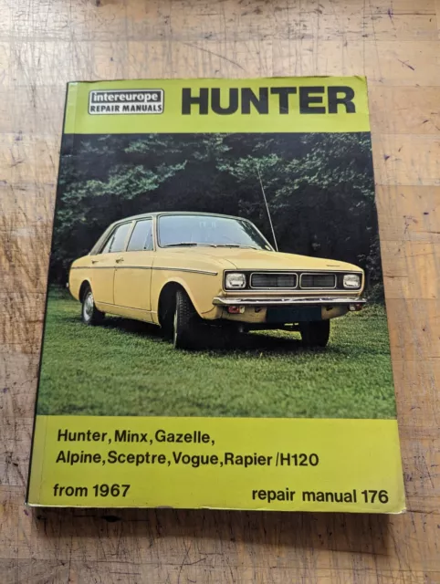 Hillman Hunter Range (Inc. Alpine, Vogue, & Rapier) 1967-1975 Workshop Manual