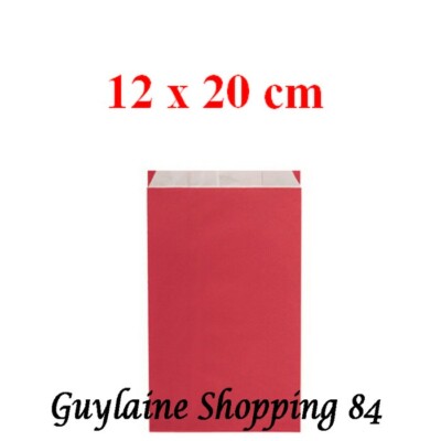 Kraft LOT 50 POCHETTES SACHETS PAPIER KRAFT CADEAU BIJOU EMBALLAGE BRUN 12 CM X 20 CM 