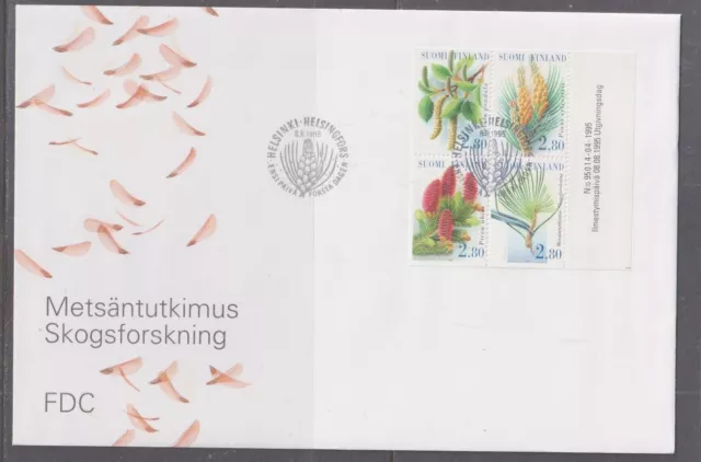 Finland 1995 Conifers First Day Cover