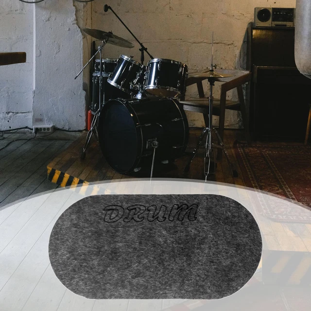Tapis Batterie 200 X 160 Cm | Tapis Insonorisant Pour Batterie électronique | Tapis De Tambour Anti-bruit Antidérapant | Tapis De Batterie Insonorisé, Tapis De Sol Tapis Pour Batterie Acoustique