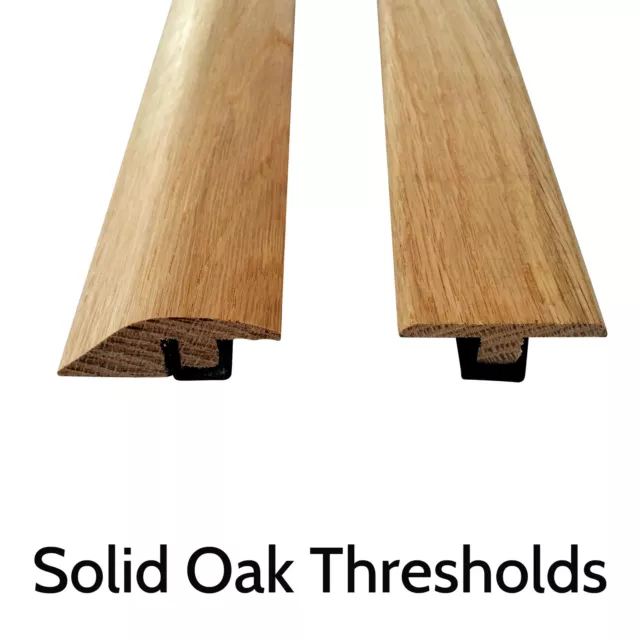 Solid Oak Threshold Door Bar Trims Strip for Wood Flooring Ramp and T bars