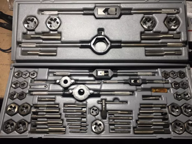 CRAFTSMAN Kromedge 66 pc Tap & Die SAE Master Set #4-40 to 1” Vintage USA NC NF