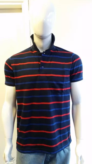 Mens Gillicci Brand Summer Casual Striped Fashion Cotton Polo Shirt T-Shirt C104