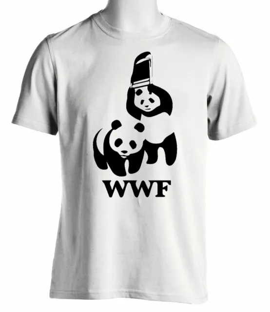 WWF WRESTLING PANDAS Funny T-SHIRT