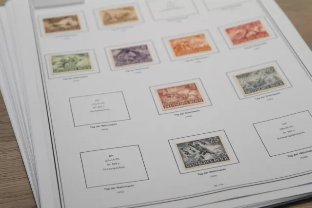 Briefmarken Vordruckblätter Frankreich France 1849 - 1963  Linder Kabe Safe