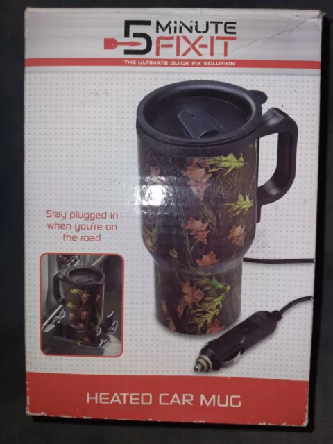 5 Minute Fix-It Heated Car Travel Mug Camouflage - BRAND NEW & FREE SHIPPING! 4