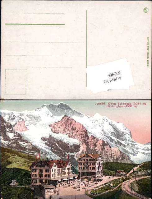 692986 Kleine Scheidegg Grindelwald Lauterbrunnen Jungfraubahn Hotel Post Büro