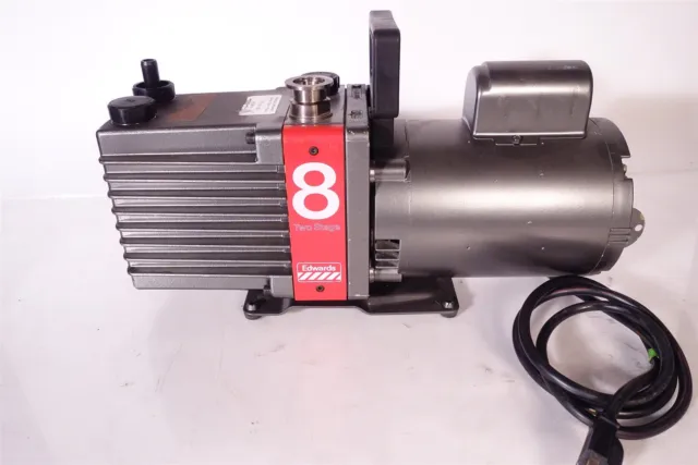 Edwards E2M8 Rotary High Vacuum Pump - Tested Working - Recent.