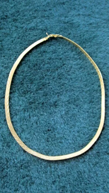 Vintage BC Lind 14K GE Herringbone Necklace