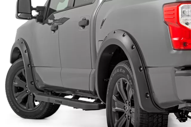 Rough Country Pocket Fender Flares for 2017-2024 Nissan Titan - F-N101705A