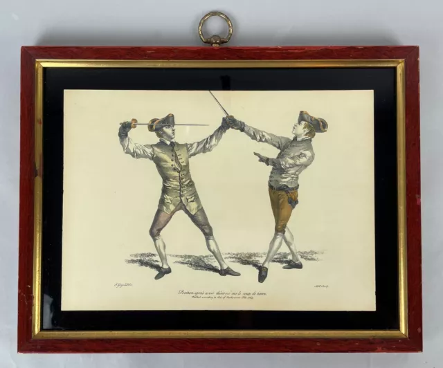 1763 RARE - FENCING  apres avoir desarme sur le coup de tierre FRAMED PRINT #37 3