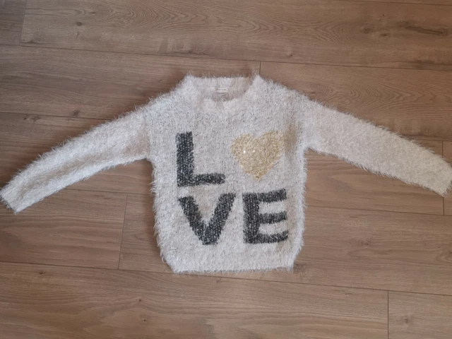Girl's stunning River Island Cropped Jumper Age 11-12 soft excellent condition