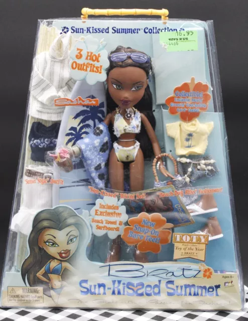 Rare 2004 NIB Retired Bratz Sunkissed Summer Sasha MGA African American 3 Outfit