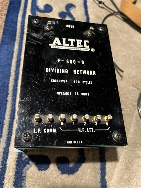 ALTEC LANSING N-800-D N800D Dividing Network Crossover 16 OHM