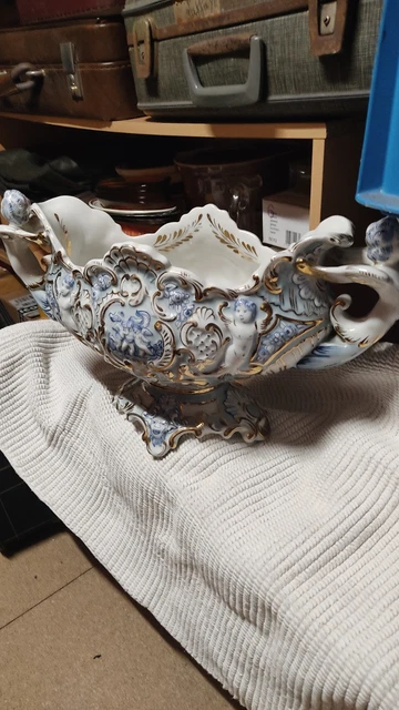 Vide poche en verre epais vintage