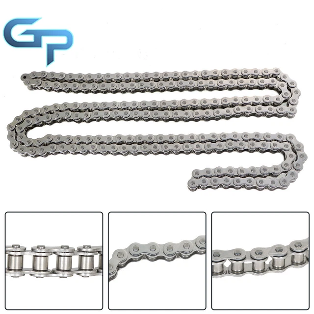 #50SS Stainless Steel Roller Chain and 2 Free Connecting Links  x 10 FT