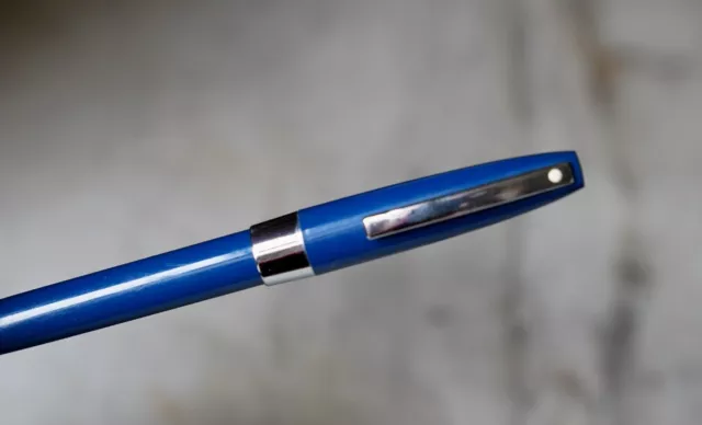 Stylo Plume Sheaffer Triumph En Resine Bleu Vert - Plume Losange Fine - Rare