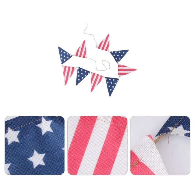 1 pieza Festival Banner Prop American National Day Banner colgante orname