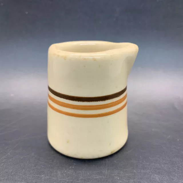 Vintage Illinois Central Railroad Syracuse Green Diamond Individual Creamer-2”