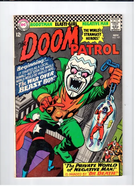 DC Comics THE DOOM PATROL #107 Nov 1966 vintage comic VG/FN condition