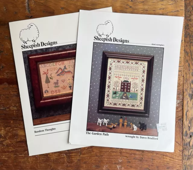 Set of 2 Sheepish Designs Cross Stitch Patterns Random Thoughts The Garden Path Set of 2 Sheepish Designs Cross Stitch Patterns Random Thoughts The Garden Path