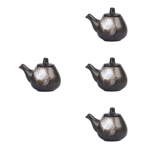 4 PCS Ceramic Vinegar Jar Tanker Sauce Containers Vinegar Pottery Jar