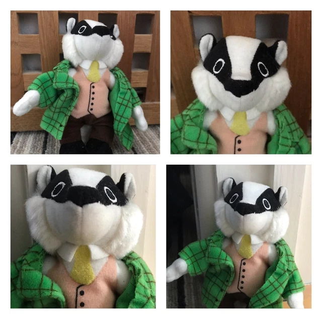 Badger McDonalds Happy Meal Toy 2001 UK Favourite Childrens TV Plush Toys Badger