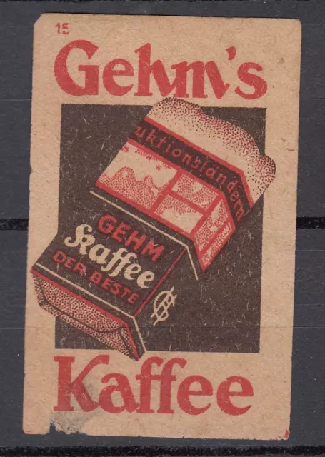 Alt-Deutschland   919  Gehm``s Kaffee    (  ca.  100 Jahre alt )