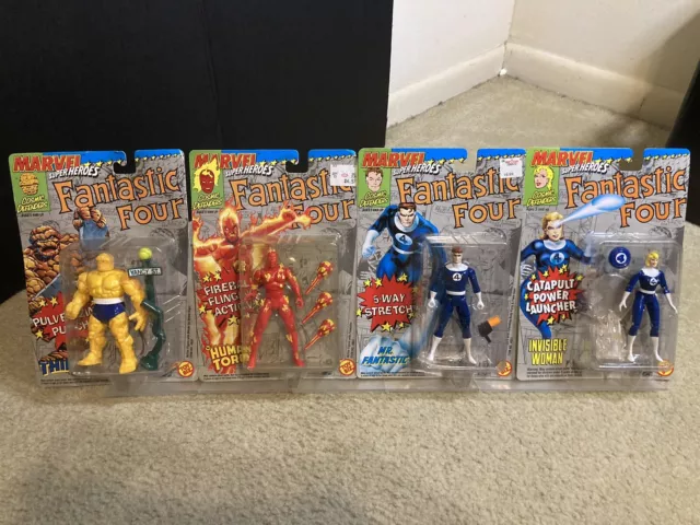 Marvel Superheroes Fantastic Four 1992 Toy Biz Lot Of Four🔥