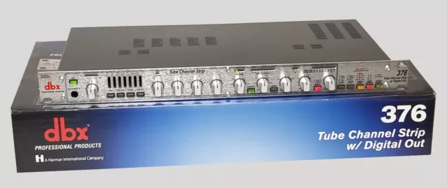 Tranche de Console DBX 376 - Préampli à Lampe - Compresseur - EQ Paramètrique