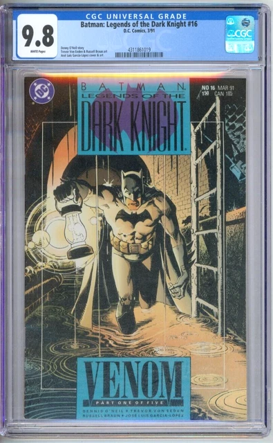 Batman Legends Of The Dark Knight 16 CGC Graded 9.8 NM/MT Venom DC Comics 1991