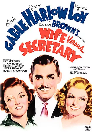 Wife Versus Secretary Clark Gable, Jean Harlow, Myrna Loy, George Barbier, May