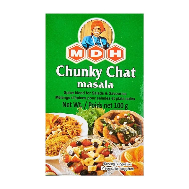 MDH Chunky Chat Masala Mélange d'épices pour salades et saveurs 100 grammes