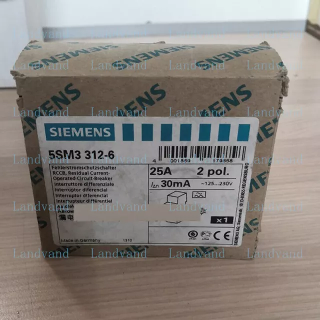 1PCS New For   Leakage Switch 5SM3 312-6 25A 2P 30MA FAST SHIP #W5