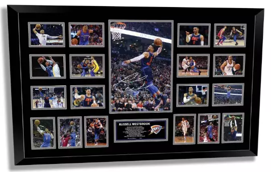 Russell Westbrook Oklahoma City Signed Photo Limited Edition Framed Memorabilia