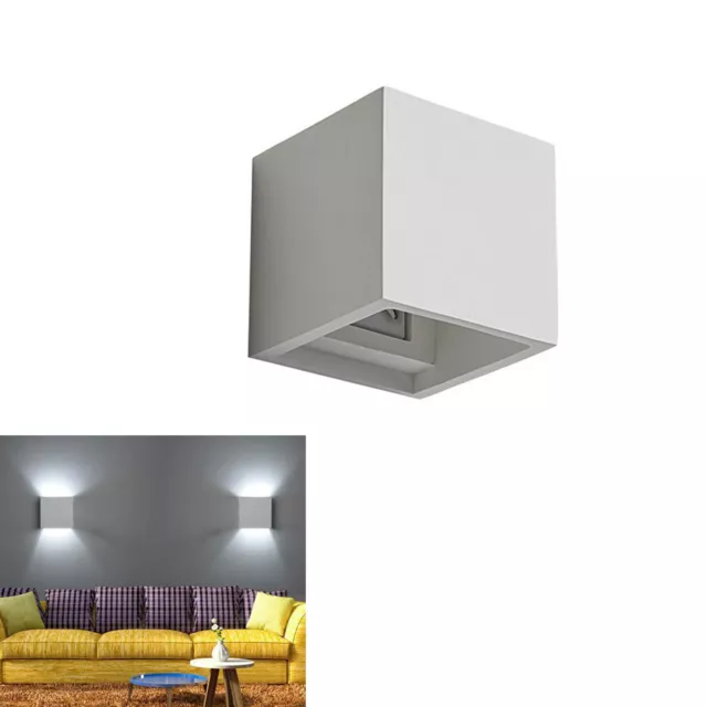 Applique Cube LED 10W Projecteur Lampe Mur Lumière Blanc Froid 6000K